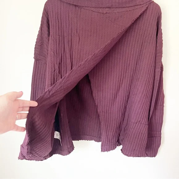 Free People Juicy Long Sleeve Waffle Knit Thermal Top Date Night S NWT - Picture 10 of 10